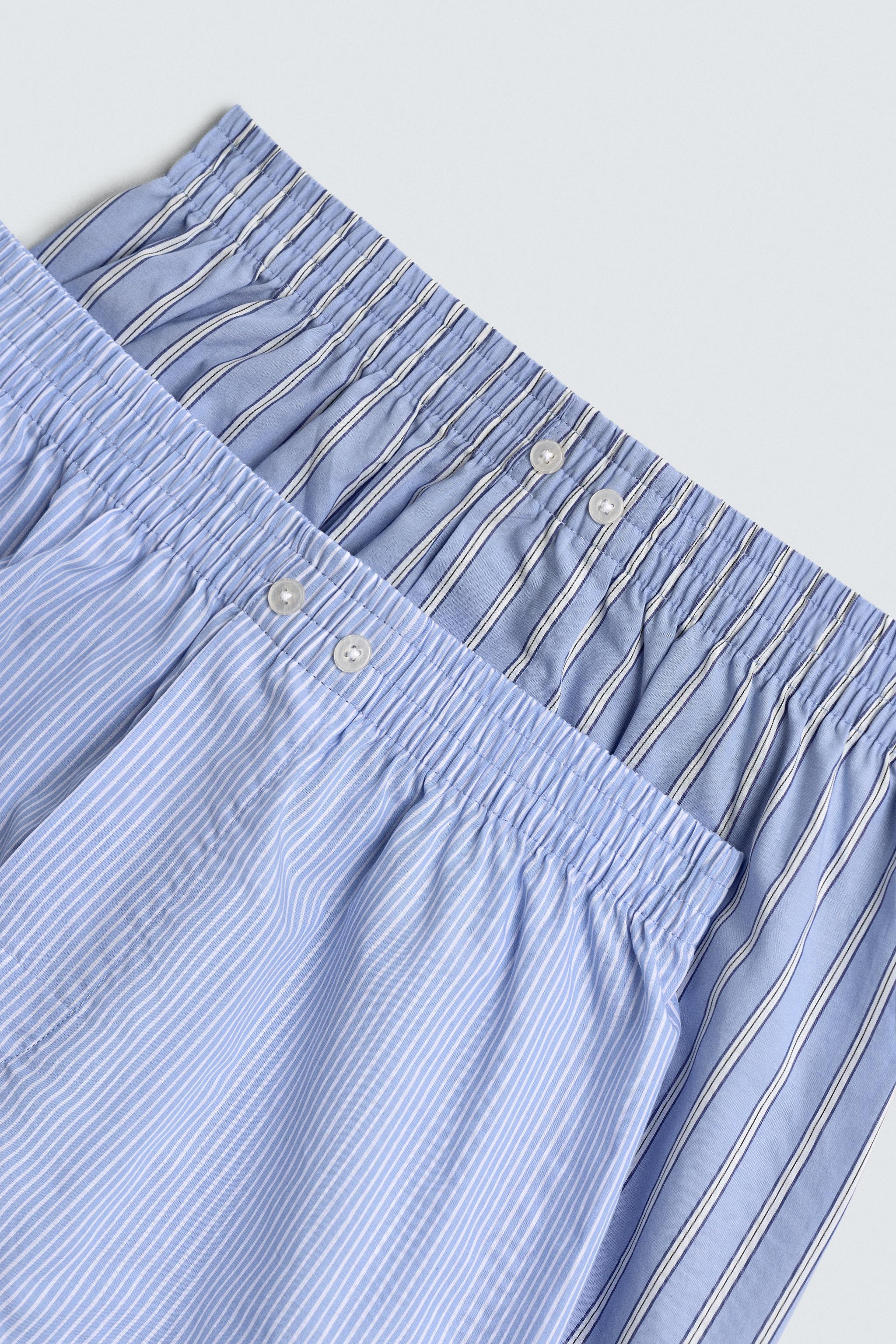 PACK DE 2 BOXERS EN POPELINE COMBINÉE